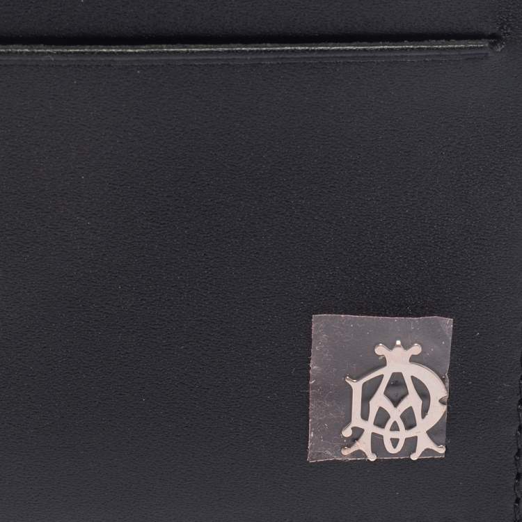 Pre Owned Dunhill Black Leather Card Holder
