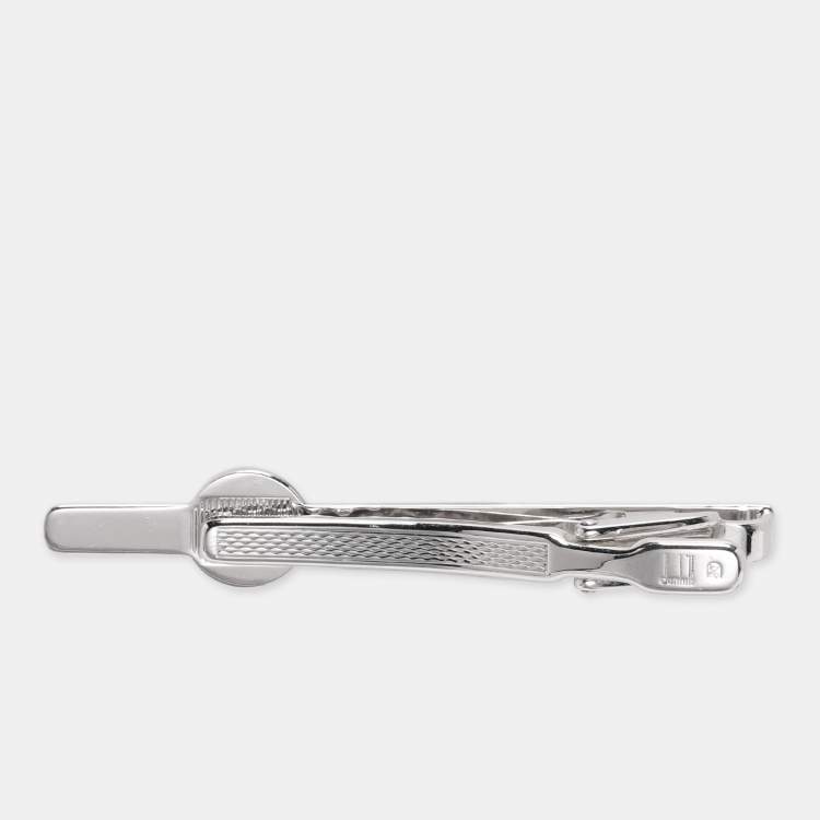 Pre Owned Dunhill Silver Tone Metal Tie Clip 