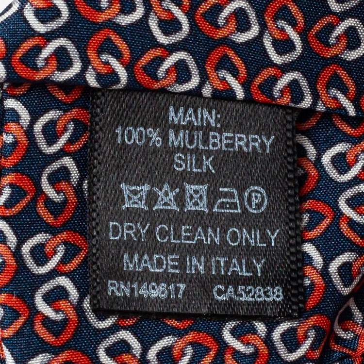 Pre Owned Dunhill Multicolor Printed Mulberry Silk Classic Tie