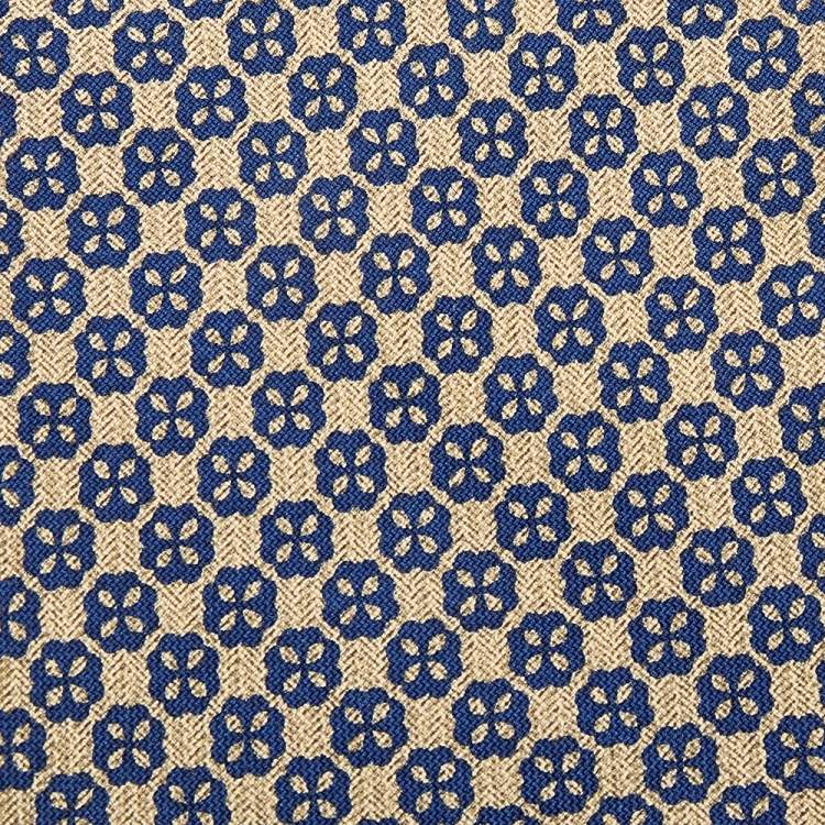 Pre Owned Dunhill Cream Floral Printed Silk tie