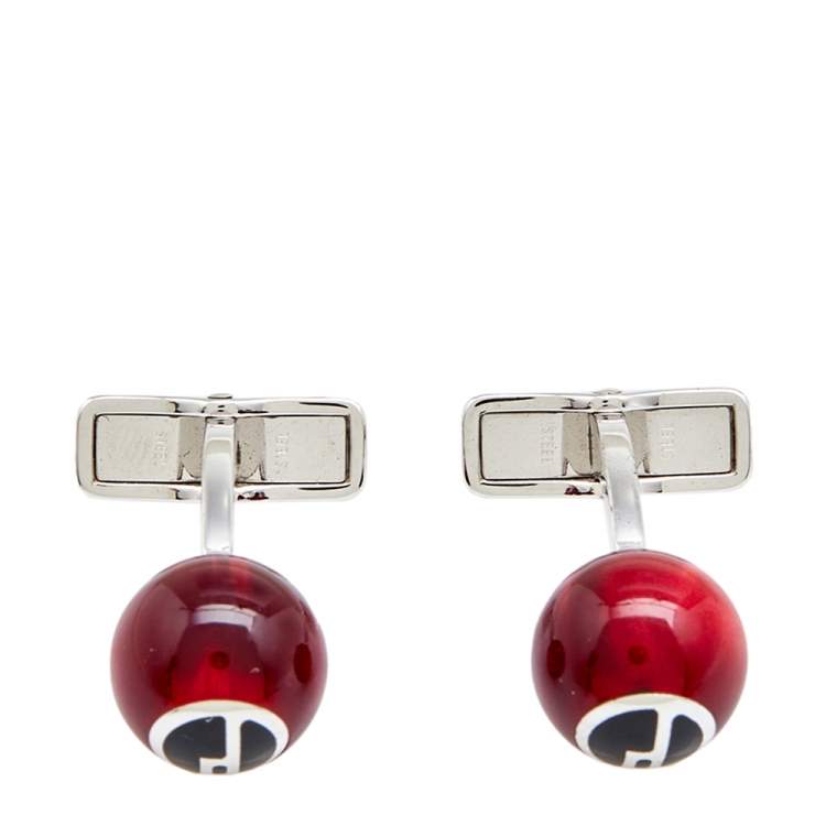 Pre Owned Dunhill Resin Sterling Silver Cufflinks