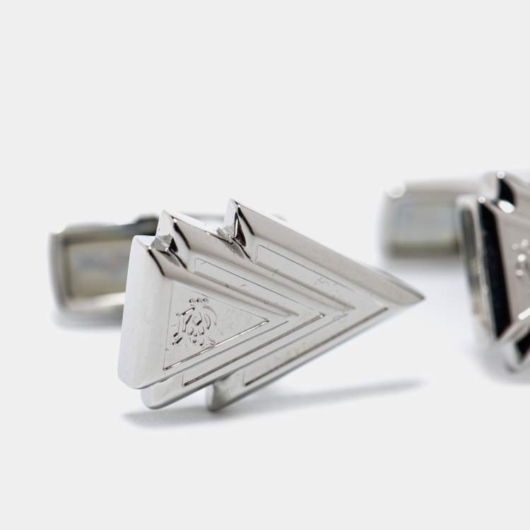 Pre Owned Dunhill Silver Tone Arrows Cufflinks