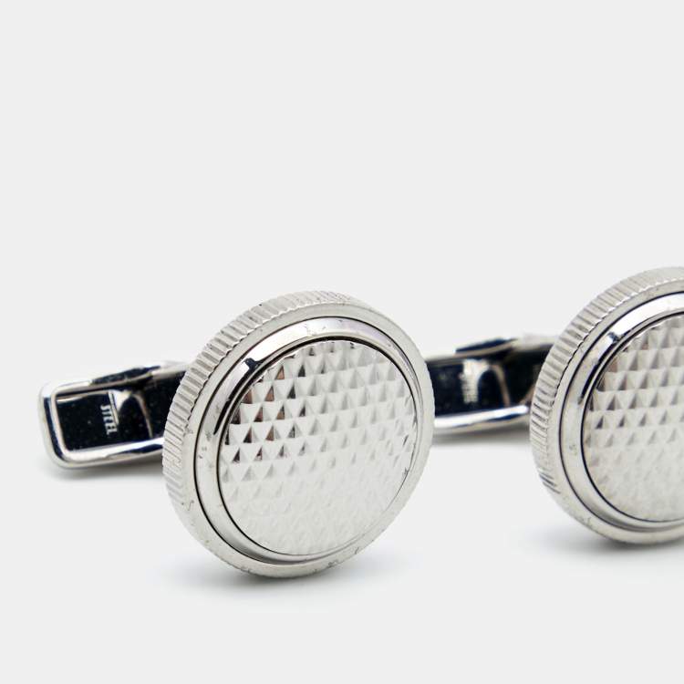 Pre Owned Dunhill  Silver Tone Metal Cufflinks