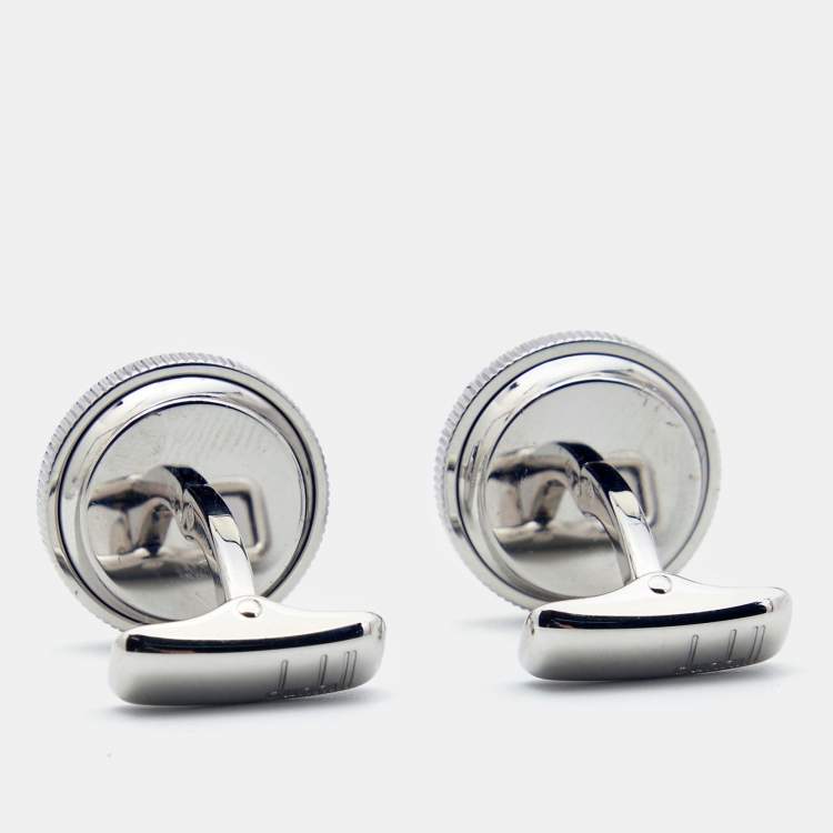 Pre Owned Dunhill  Silver Tone Metal Cufflinks