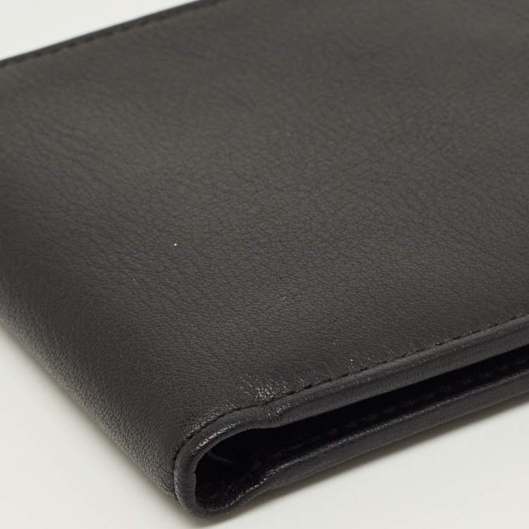 Pre Owned Dunhill Black Leather Bifold Wallet