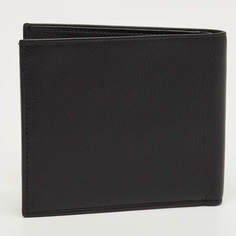 Pre Owned Dunhill Black Leather Bifold Wallet