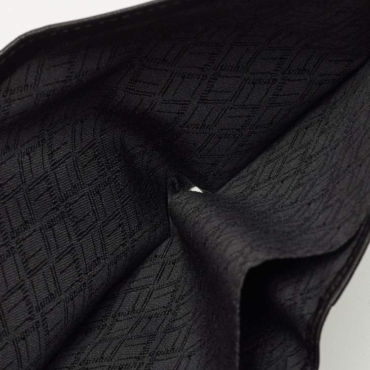Pre Owned Dunhill Black Leather Bifold Wallet