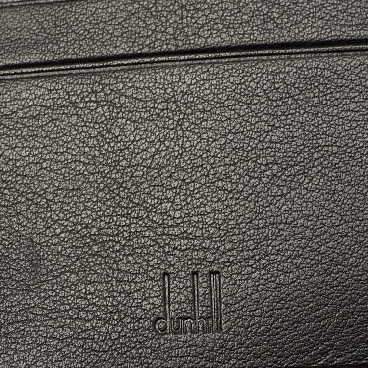 Pre Owned Dunhill Black Leather Bifold Wallet