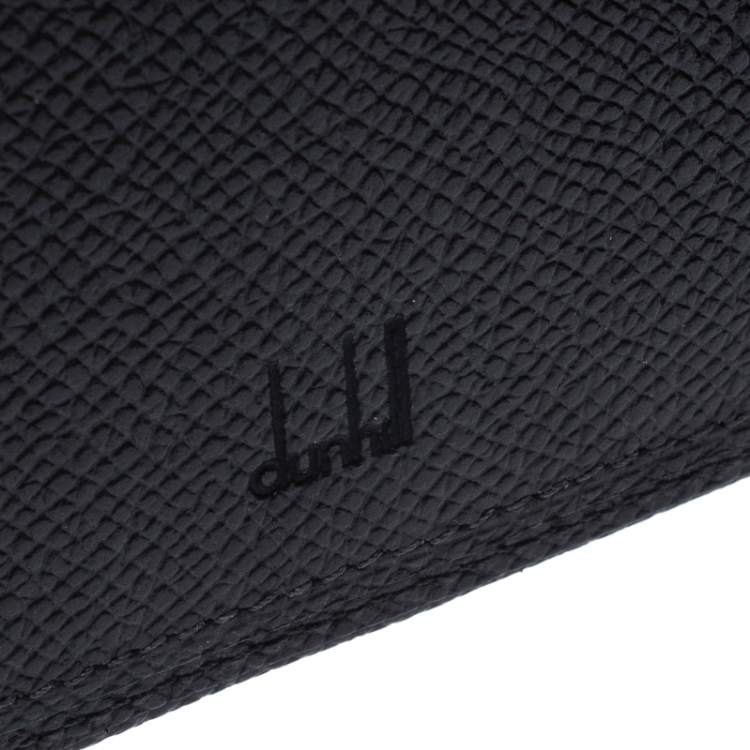 Pre Owned Dunhill Dark Grey Leather Bourdon Bifold Wallet