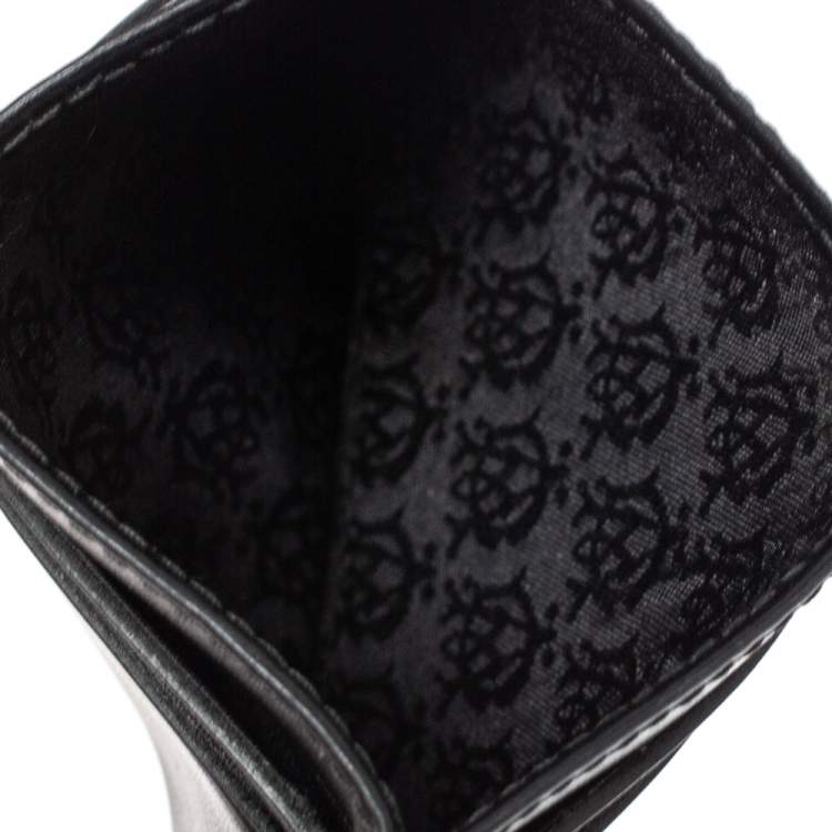 Pre Owned Dunhill Black Leather Card Holder