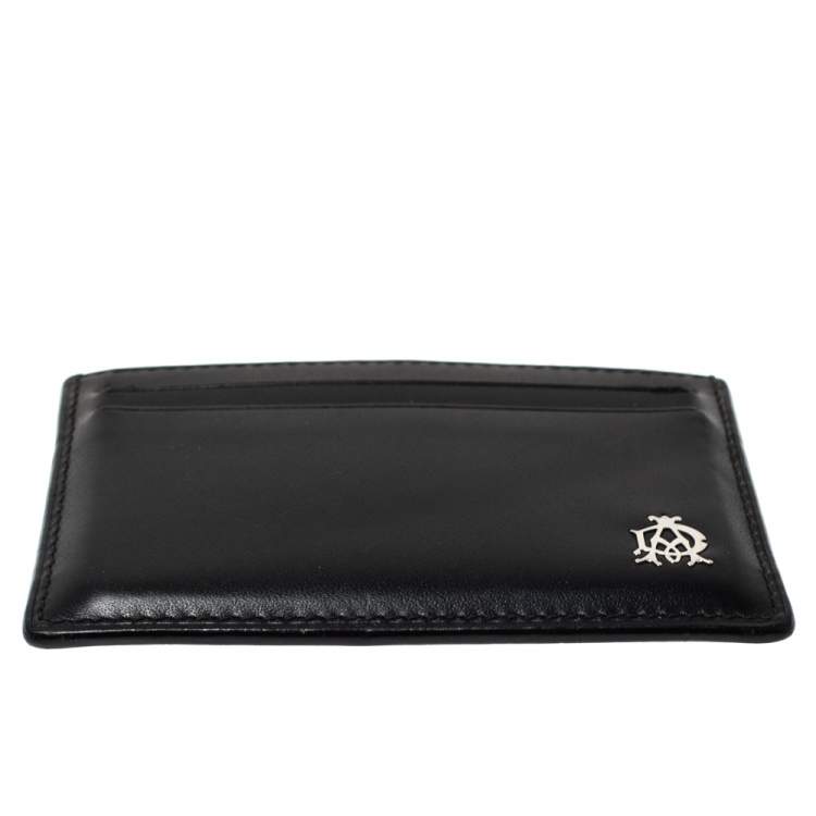 Pre Owned Dunhill Black Leather Card Holder