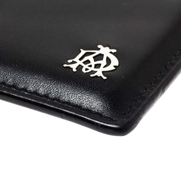Pre Owned Dunhill Black Leather Card Holder