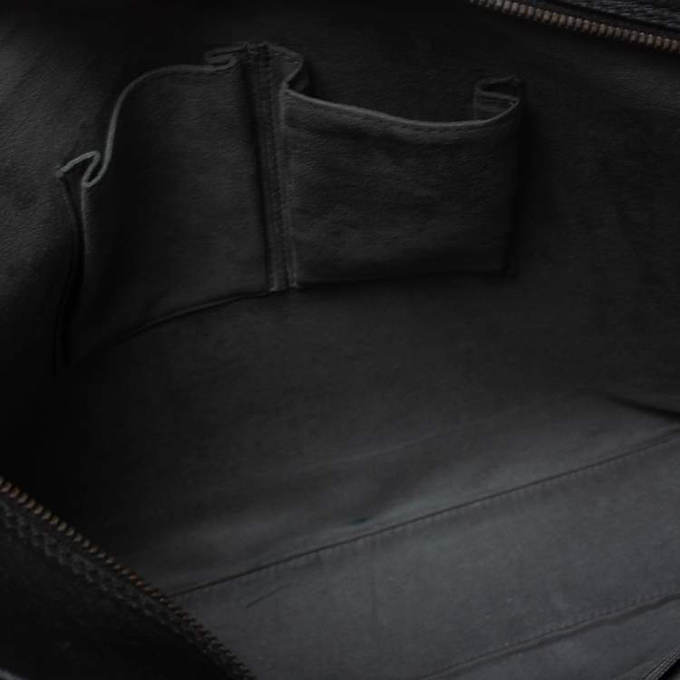 Pre Owned Dunhill Black Leather Single Document Briefcase