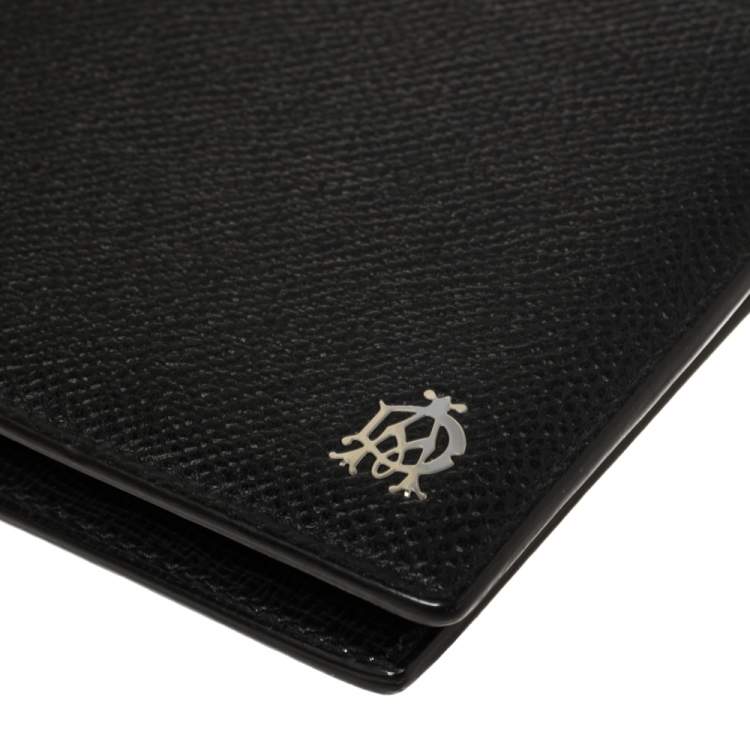 Pre Owned Dunhill Black Leather Bourdon Bifold Wallet