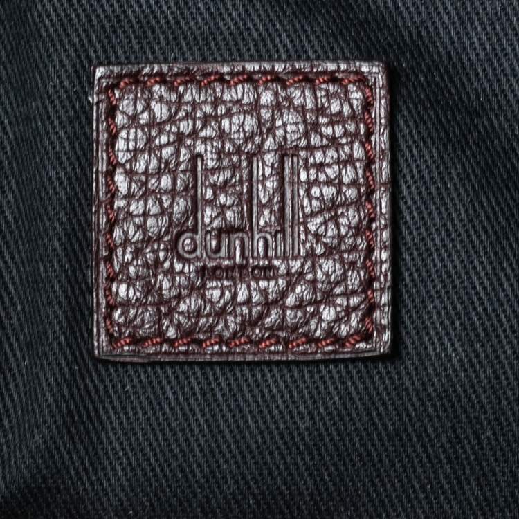 Pre Owned Dunhill Burgundy Leather Briefcase 