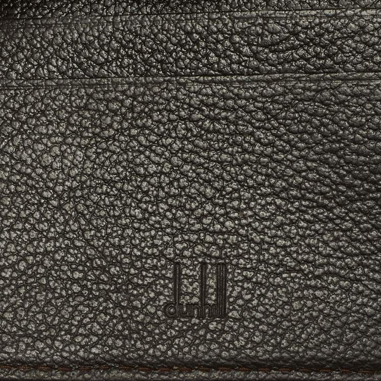 Pre Owned Dunhill Brown Monogram Canvas Bifold Wallet 