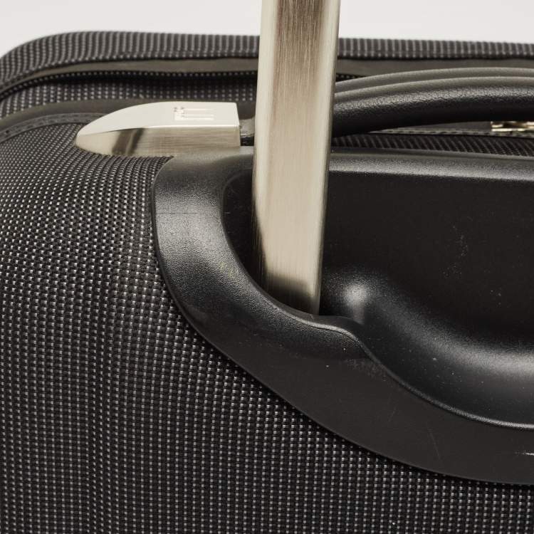 Pre Owned Dunhill Dark Grey Canvas 2 Wheeled Cabin Luggage