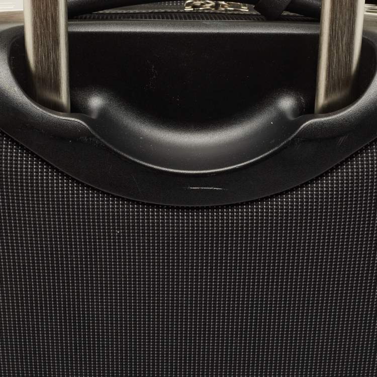 Pre Owned Dunhill Dark Grey Canvas 2 Wheeled Cabin Luggage