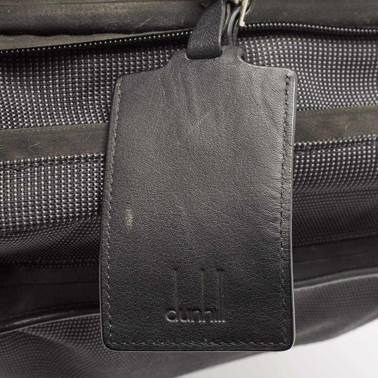 Pre Owned Dunhill Dark Grey Canvas 2 Wheeled Cabin Luggage