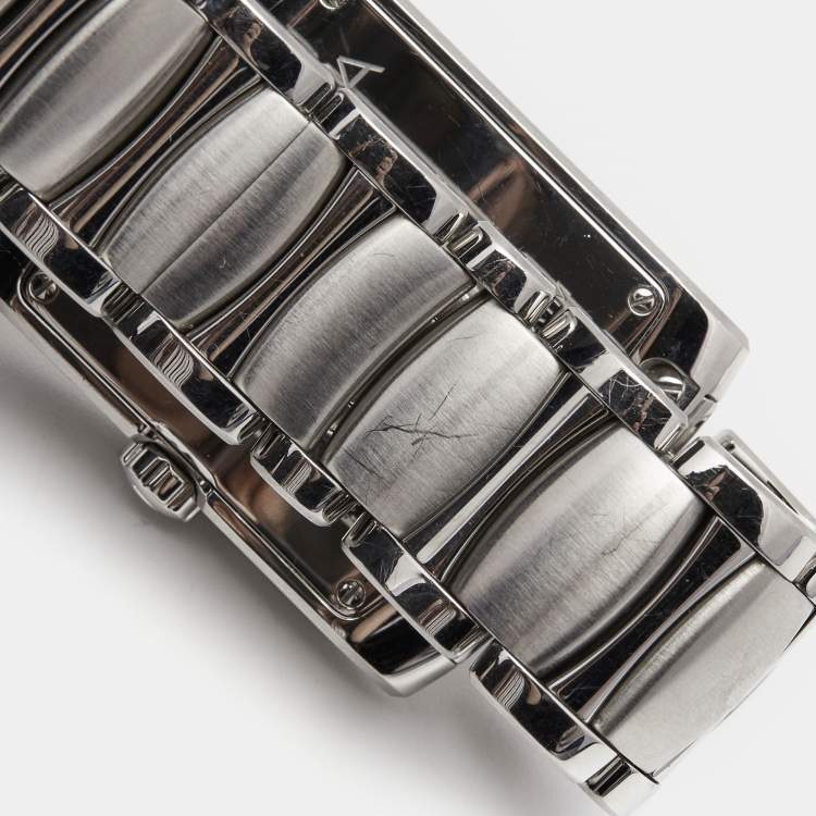 Pre Owned Ebel Silver Stainless Steel Brasilia 9120M41/62500 Men's Wristwatch 33 mm 