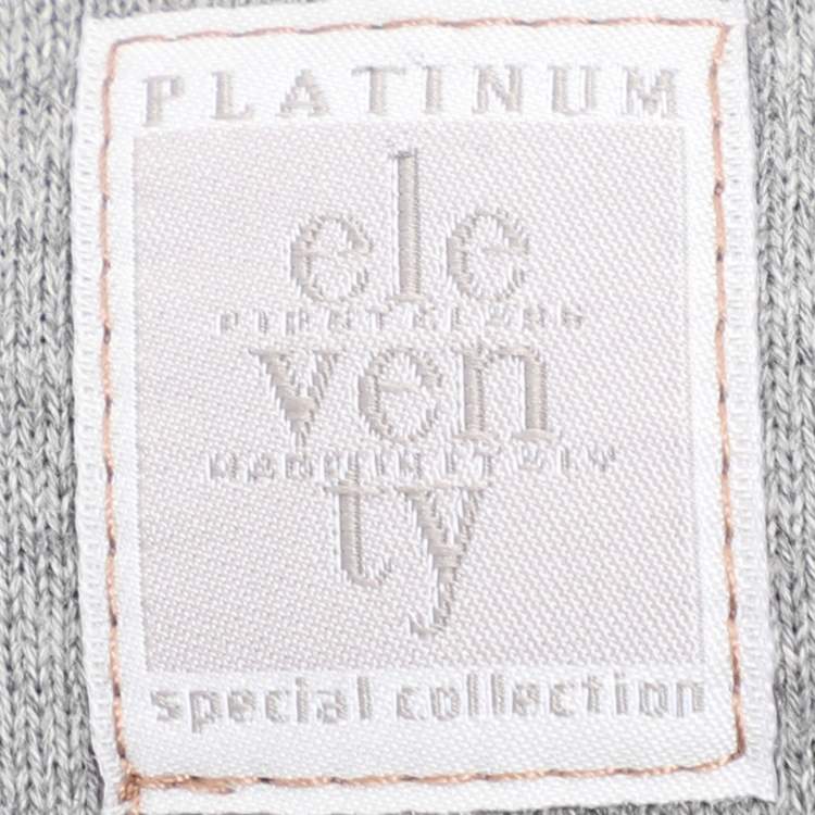 Pre Owned Eleventy Brown Jersey Henley T-Shirt XL