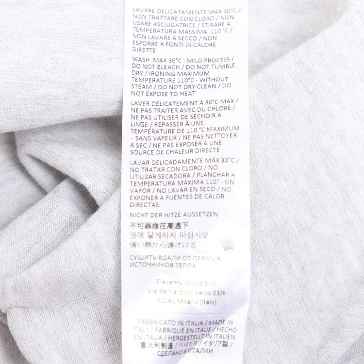 Pre Owned Elevety Grey Jersey Henley T-Shirt XL