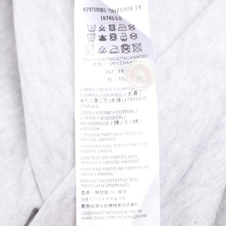 Pre Owned Elevety Grey Jersey Henley T-Shirt XL