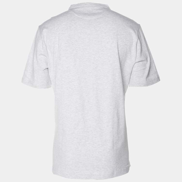 Pre Owned Elevety Grey Jersey Henley T-Shirt XL