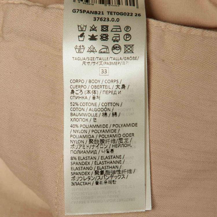 Pre Owned Eleventy Beige Cotton Blend Trousers L 