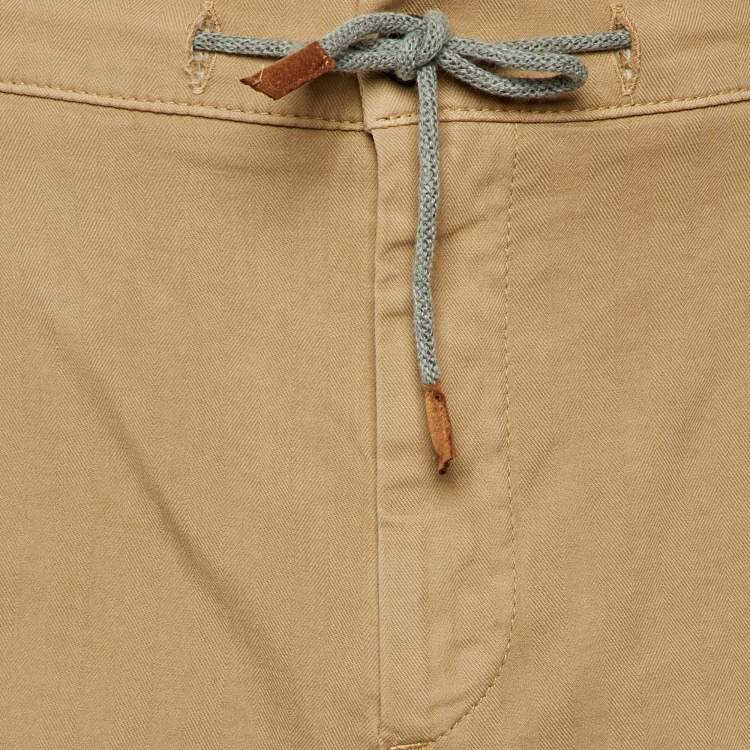 Pre Owned Eleventy Beige Cotton Shorts M