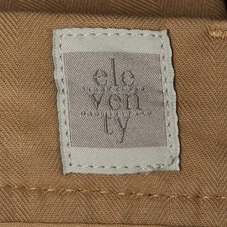 Pre Owned Eleventy Beige Cotton Shorts M