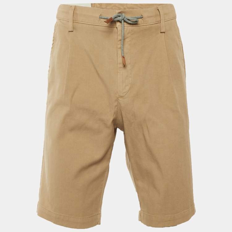 Pre Owned Eleventy Beige Cotton Shorts M