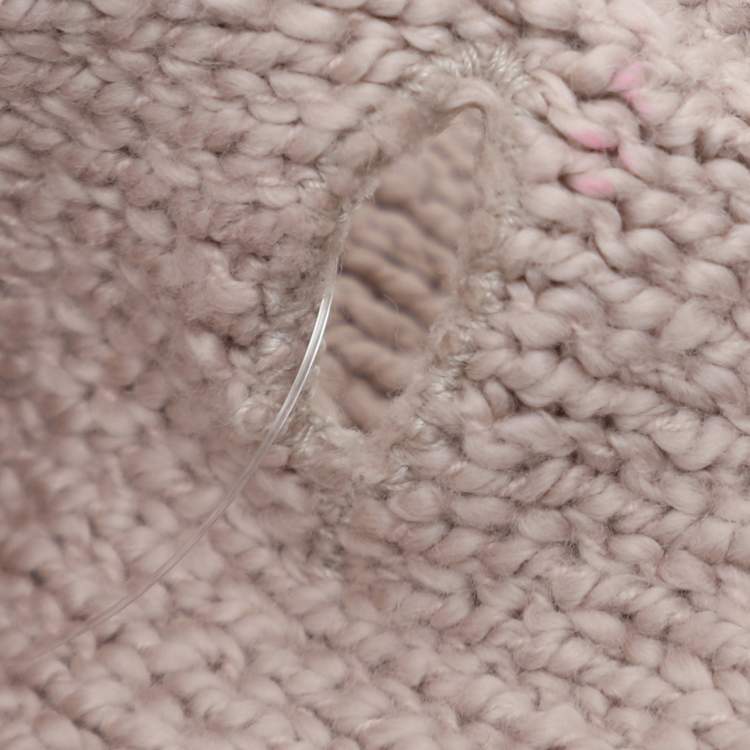 Pre Owned Eleventy Beige Rib Knit Blazer XL