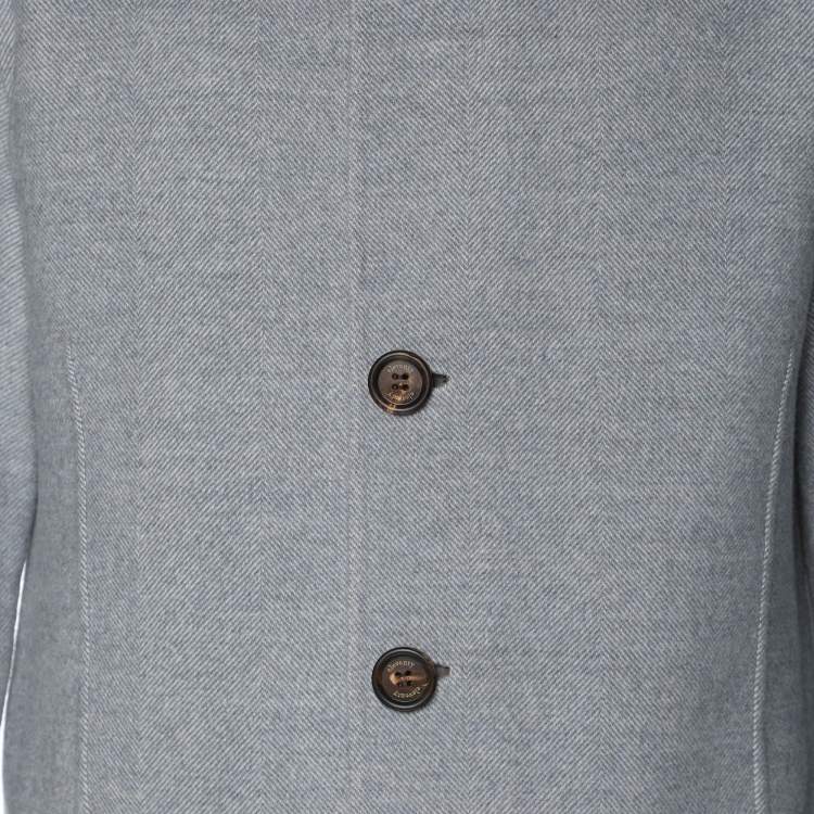 مملوكة مسبقًا \جاكيت قابل للقلب صوف أزرق/رمادي إيلفنثي مقاس 2 إكس إكس لارج - 2 كبير جدًا جدًا