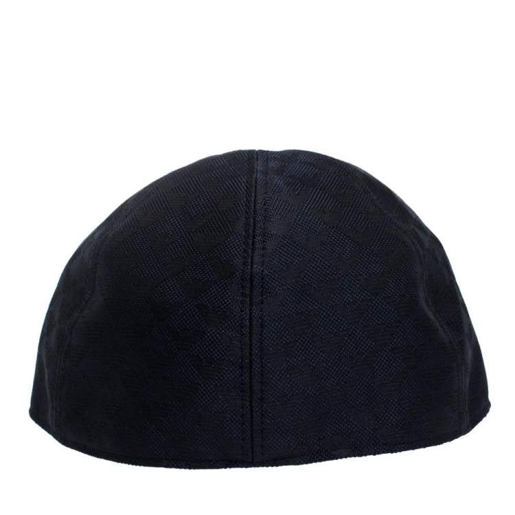 Pre Owned Emporio Armani Navy Blue Logo Detail Baseball Cap M