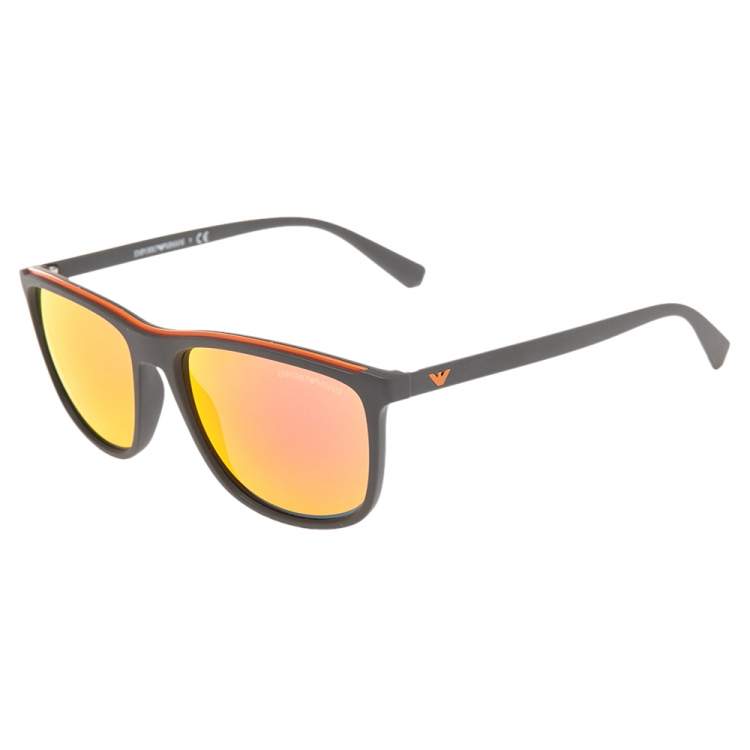 Pre Owned Emporio Armani Grey EA4109 Square Sunglasses