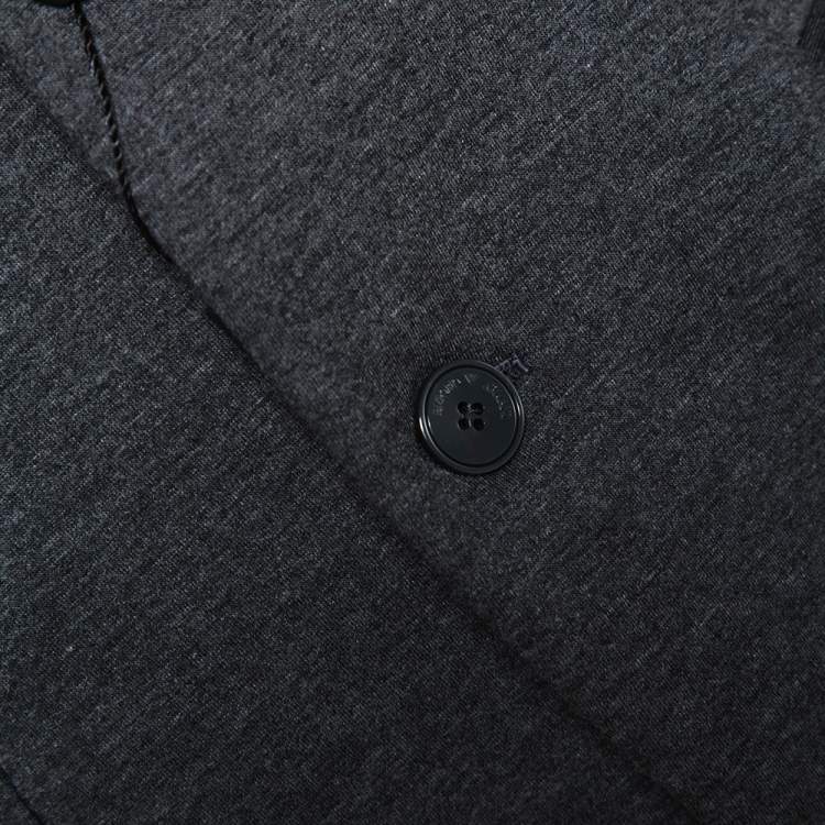 مملوكة مسبقًا Emporio Armani Grey Johny Line Two Buttoned Blazer L