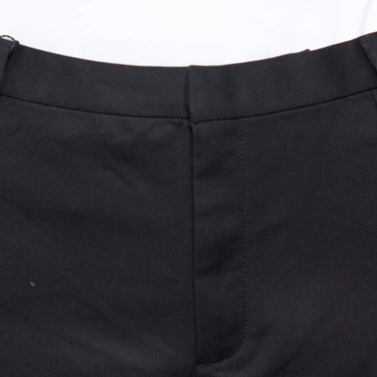 Pre Owned Emporio Armani Black Cotton Tailored Trousers 3XL