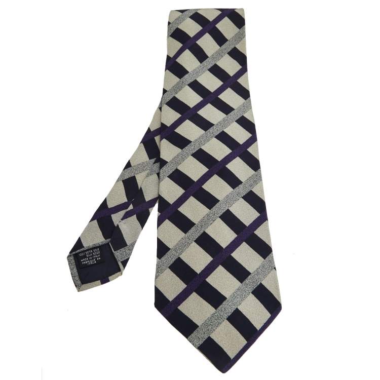 Emporio Armani Vintage Multicolor Check Print Silk Tie Emporio Armani | TLC