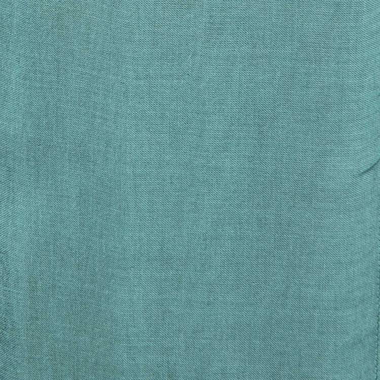 Pre Owned Emporio Armani Green Modal Scarf