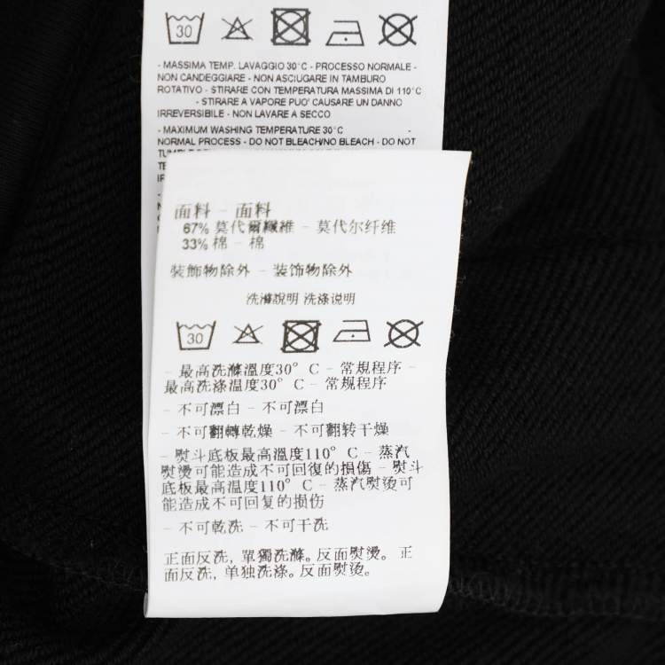 Pre Owned Emporio Armani Black Modal Blend Jogger Pants XL