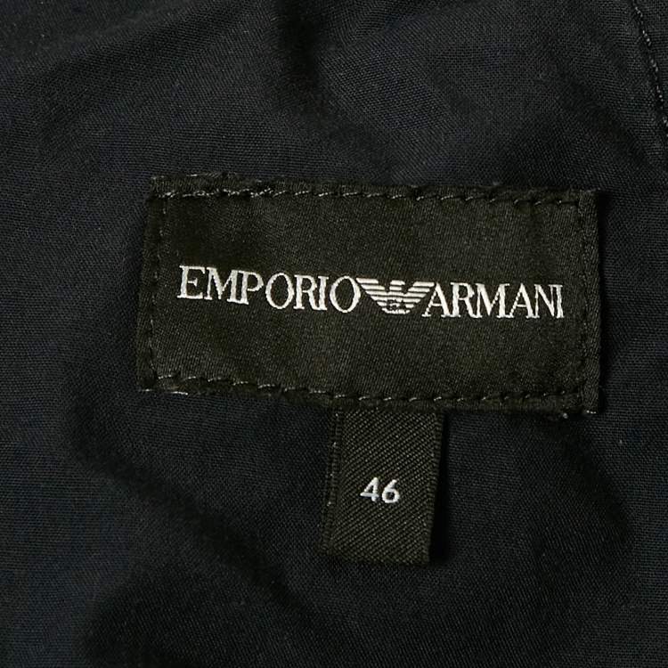 Pre Owned Emporio Armani Navy Blue Denim Workwear Jeans L Waist 35"