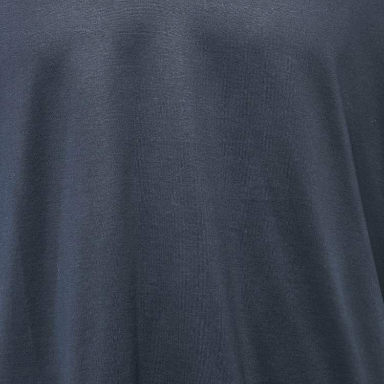 Pre Owned Emporio Armani Navy Blue Jersey Polo T-Shirt XXXL