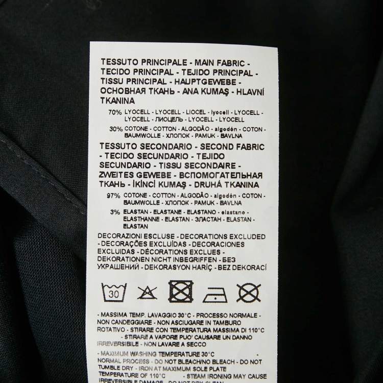 Pre Owned Emporio Armani Navy Blue Jersey Polo T-Shirt XXXL