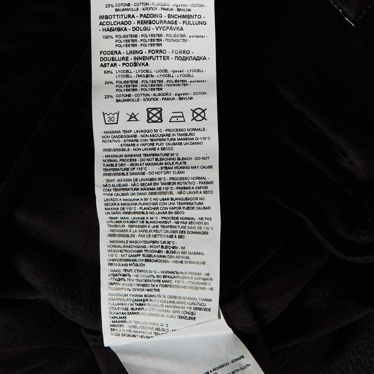 Pre Owned Emporio Armani Black Knit Hooded Jacket & Sweatpants L