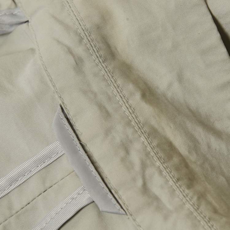 Pre Owned Emporio Armani Light GreyCotton Blazer Sleeve Shirt L