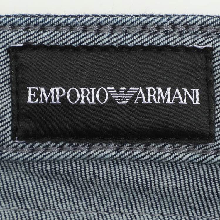Pre Owned Emporio Armani Blue Denim Jeans L