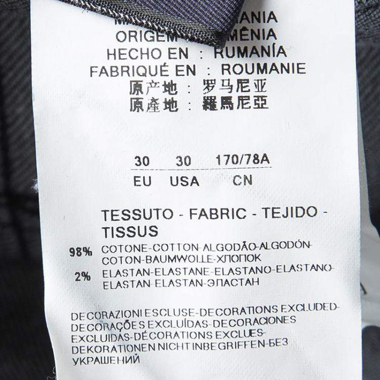 Pre Owned Emporio Armani Indigo Dark Wash Denim Basic Fit Jeans S