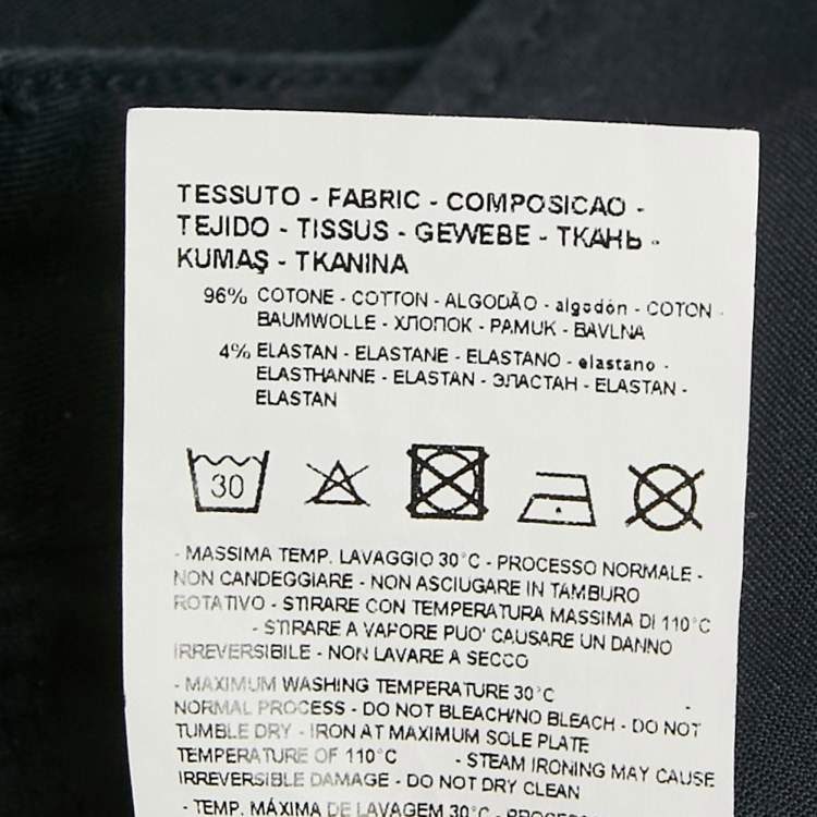 Pre Owned Emporio Armani Navy Blue Cotton Chino Trousers XXL