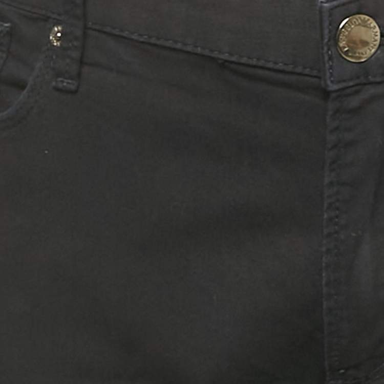 Pre Owned Emporio Armani Navy Blue Cotton Chino Trousers XXL